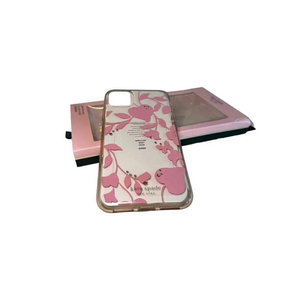 Kate Spade garden photo frame iphone 11 Pro Max clear pink Case - Pre owned